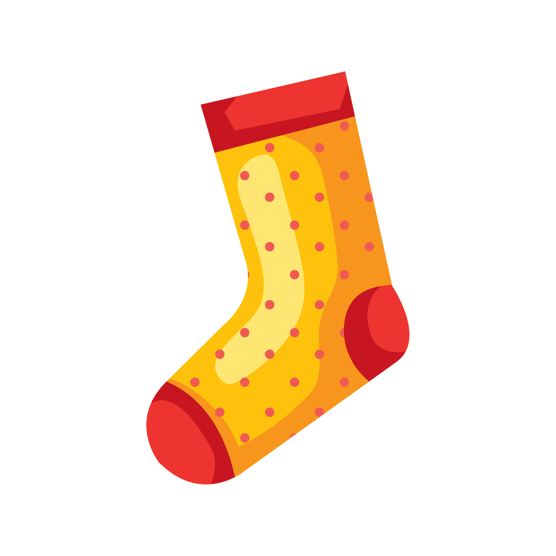 sock yellow color 11375119 Vector Art at Vecteezy