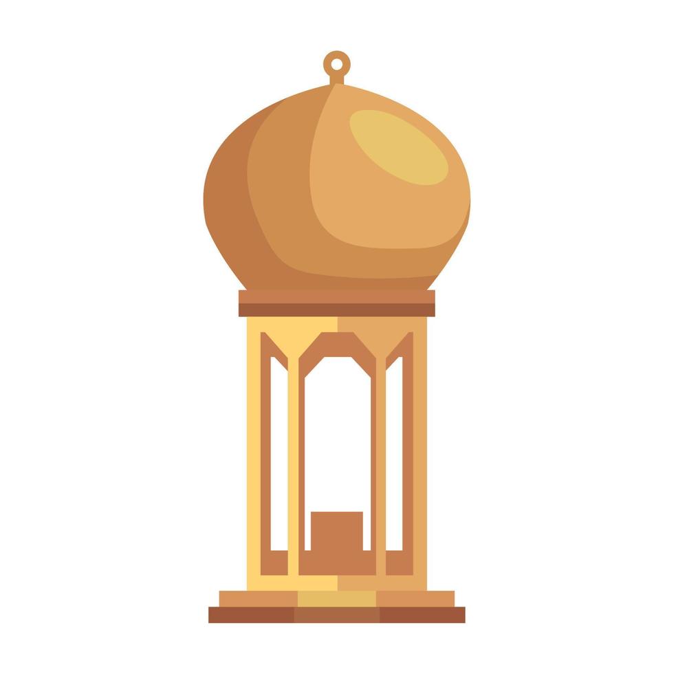golden mosque tower vector
