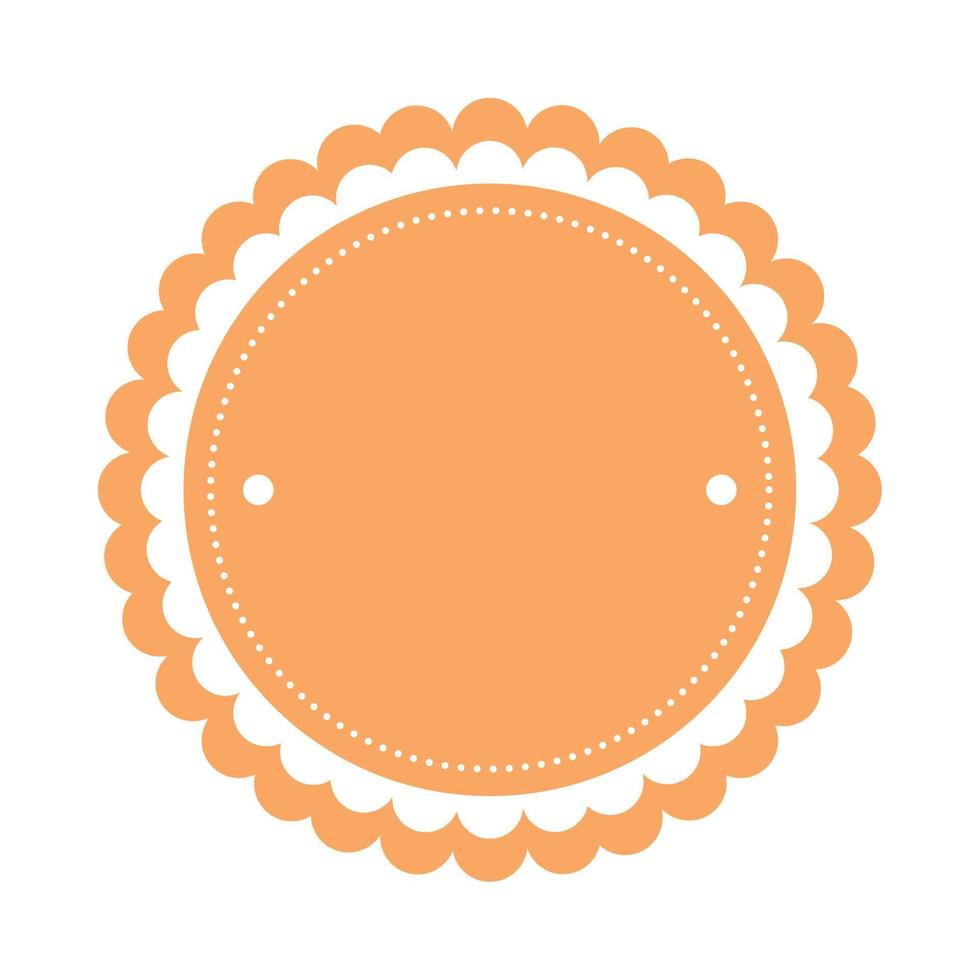 orange lace design vector