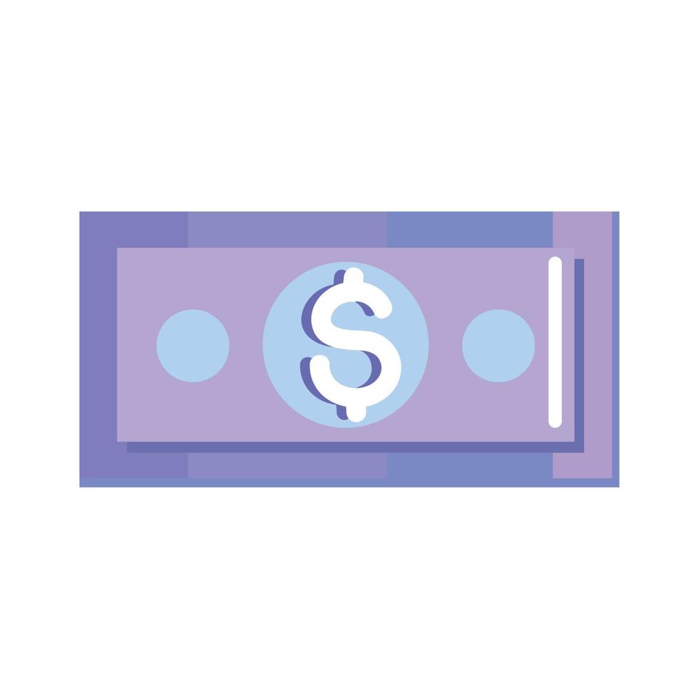 bill lilac money dollar vector