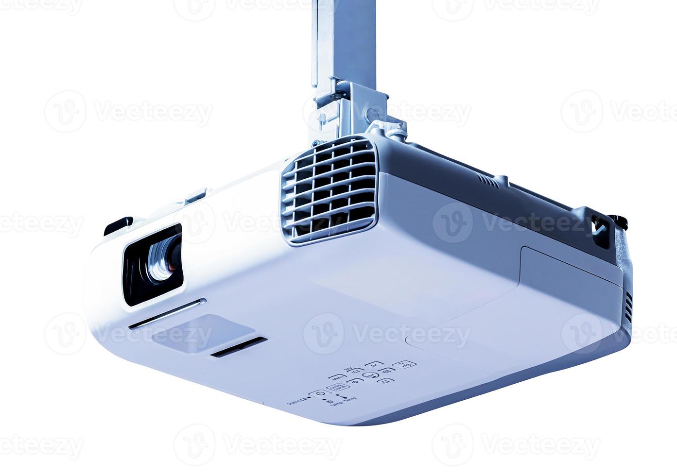 Projector isolated on white background with clipping path photo