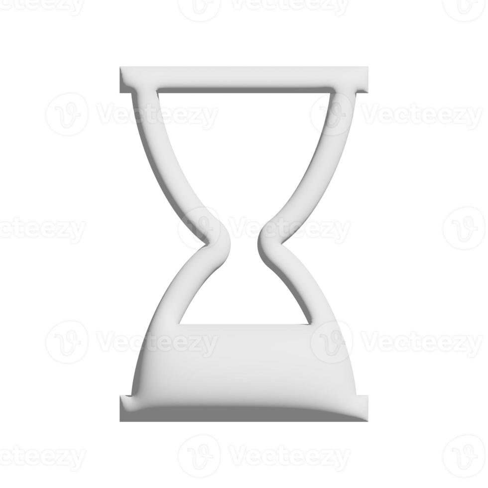 Hourglass icon 3d design for application and website presentation photo