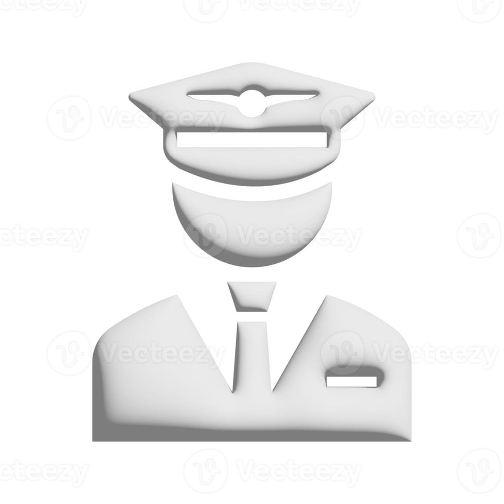 Aairman icon 3d design for application and website presentation photo