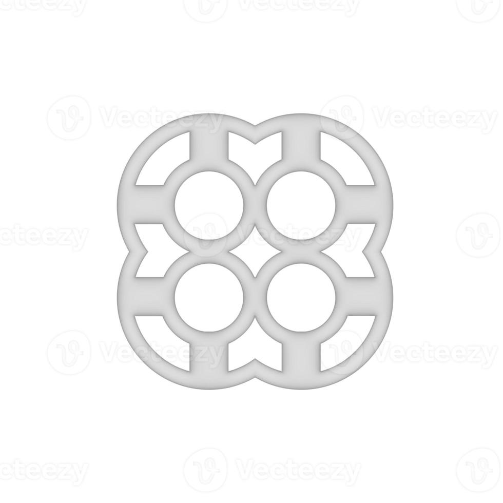 circle icon 3d design for application and website presentation photo