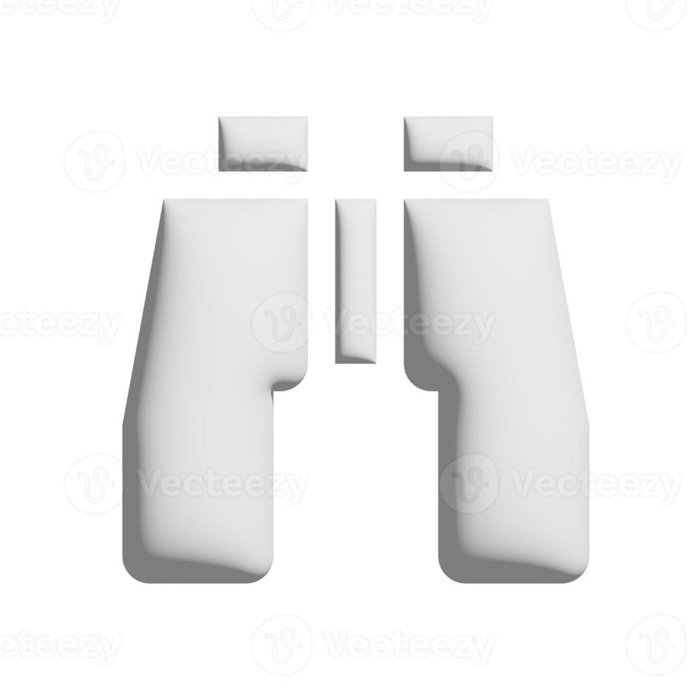 Binoculars icon 3d design for application and website presentation photo