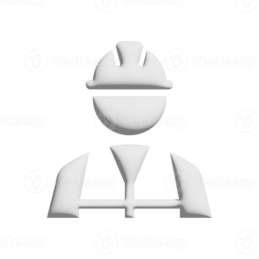 Plumber icon 3d design for application and website presentation photo