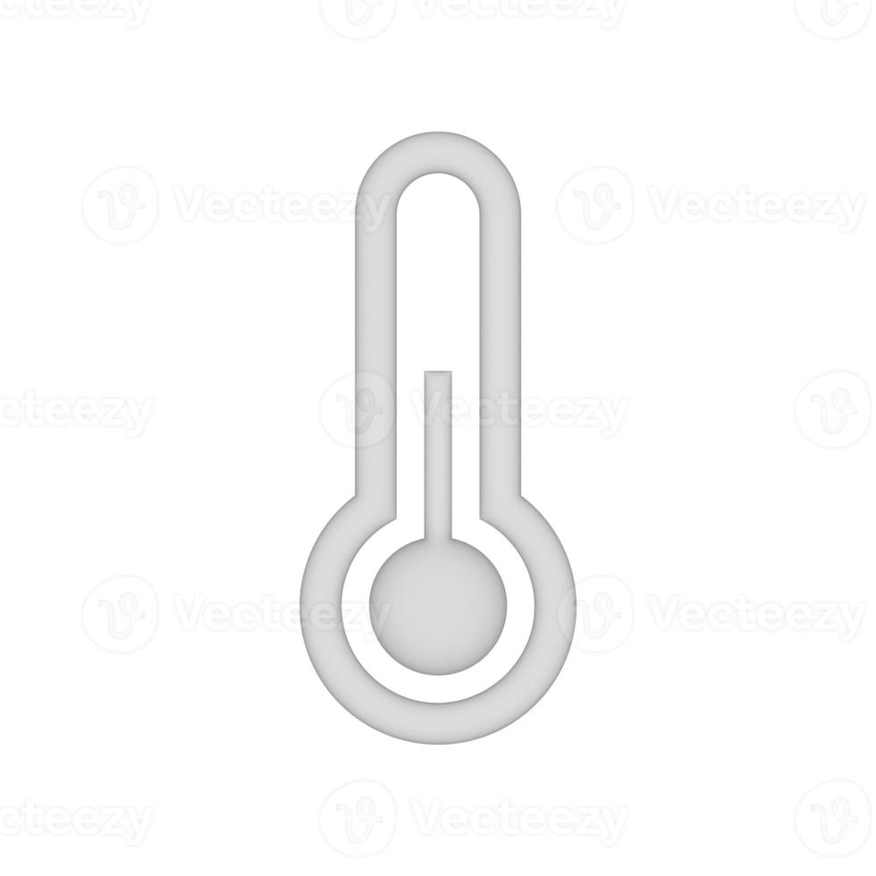 icono de termómetro diseño 3d para presentación de aplicaciones y sitios web foto