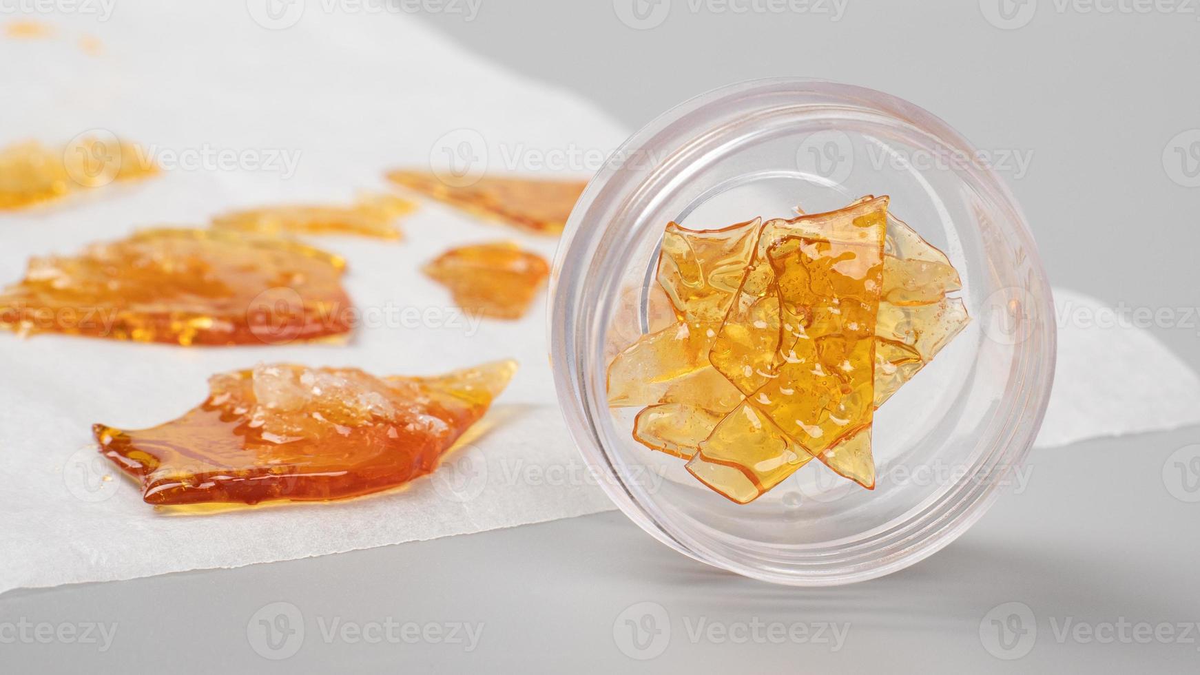 scientific study of cannabis terpenes, pure thc wax photo