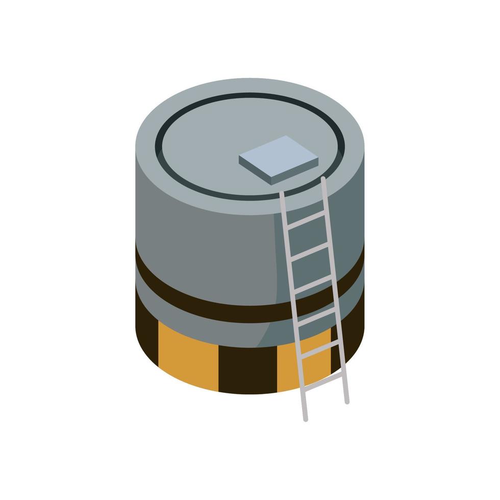 tank with stairs isometric style vector