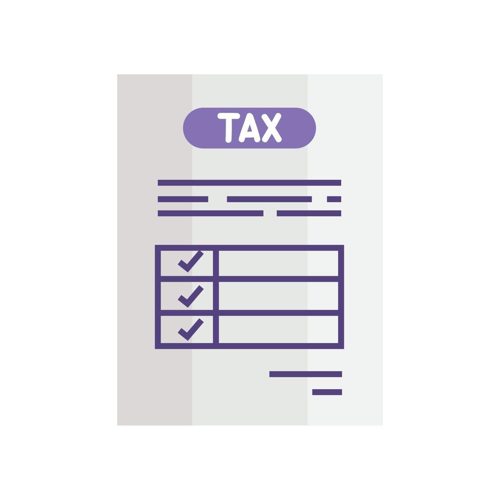 tax paper document vector