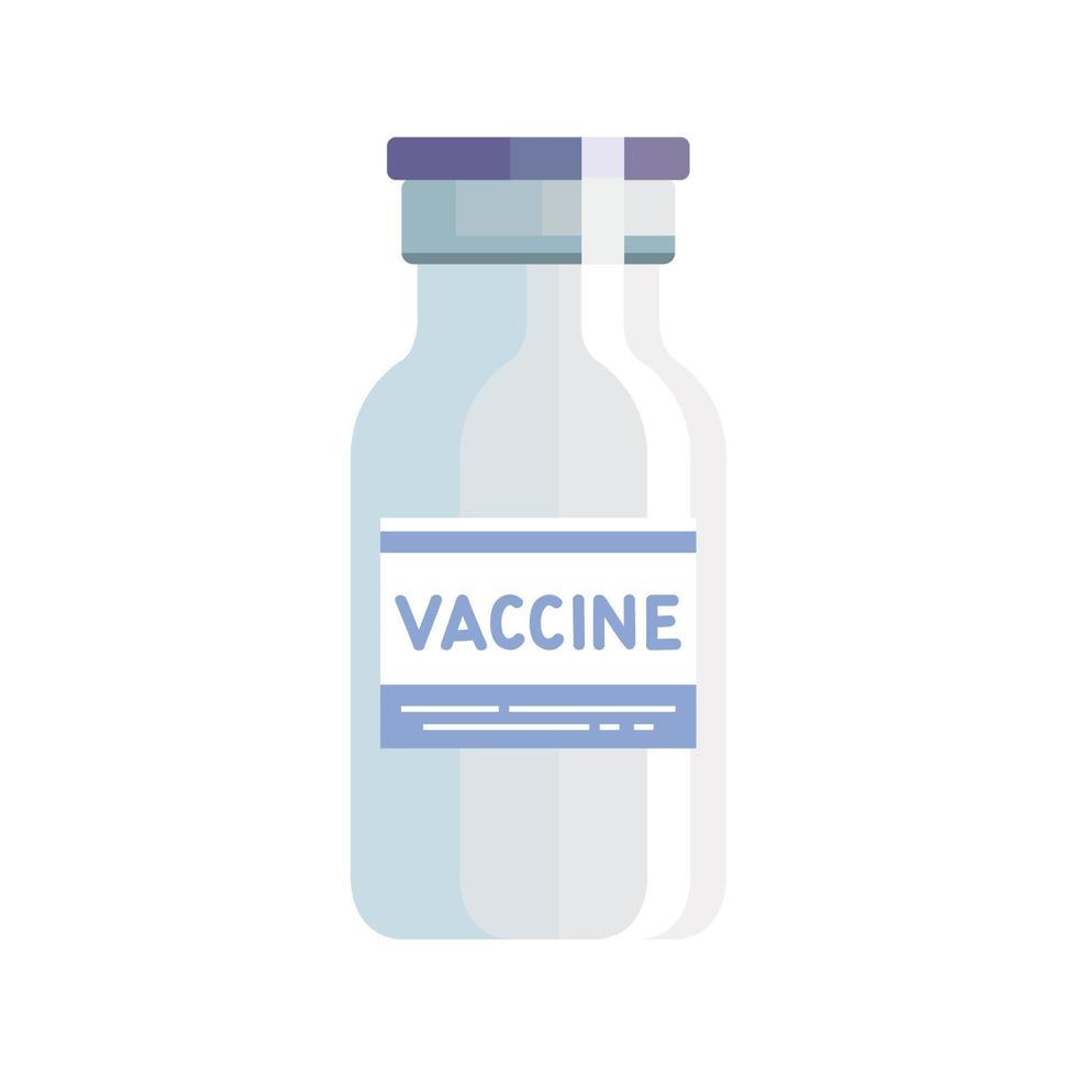 frasco de vacuna médica vector