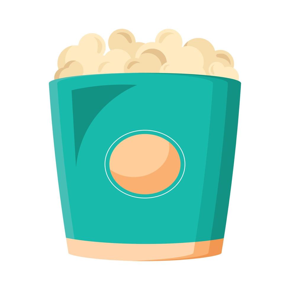 pop corn pot vector