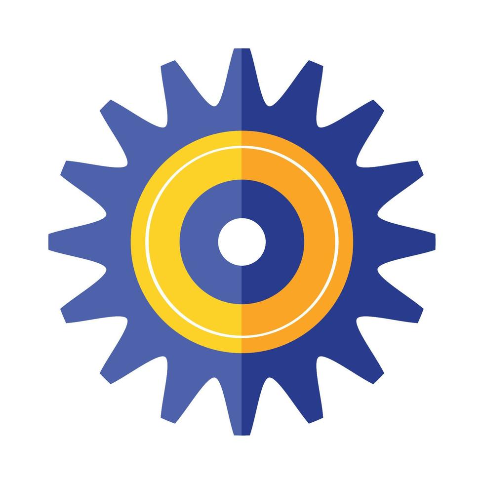 blue gear cog setting 11375768 Vector Art at Vecteezy