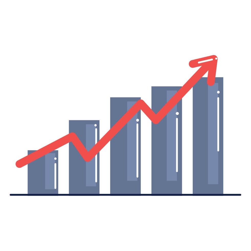 statistics bars infographic vector