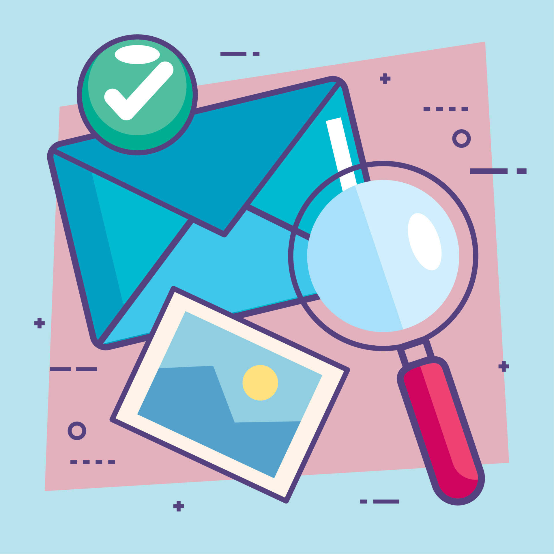 research development with envelope 11375928 Vector Art at Vecteezy