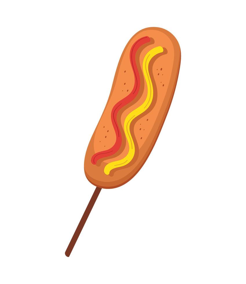 chorizo con salsas vector