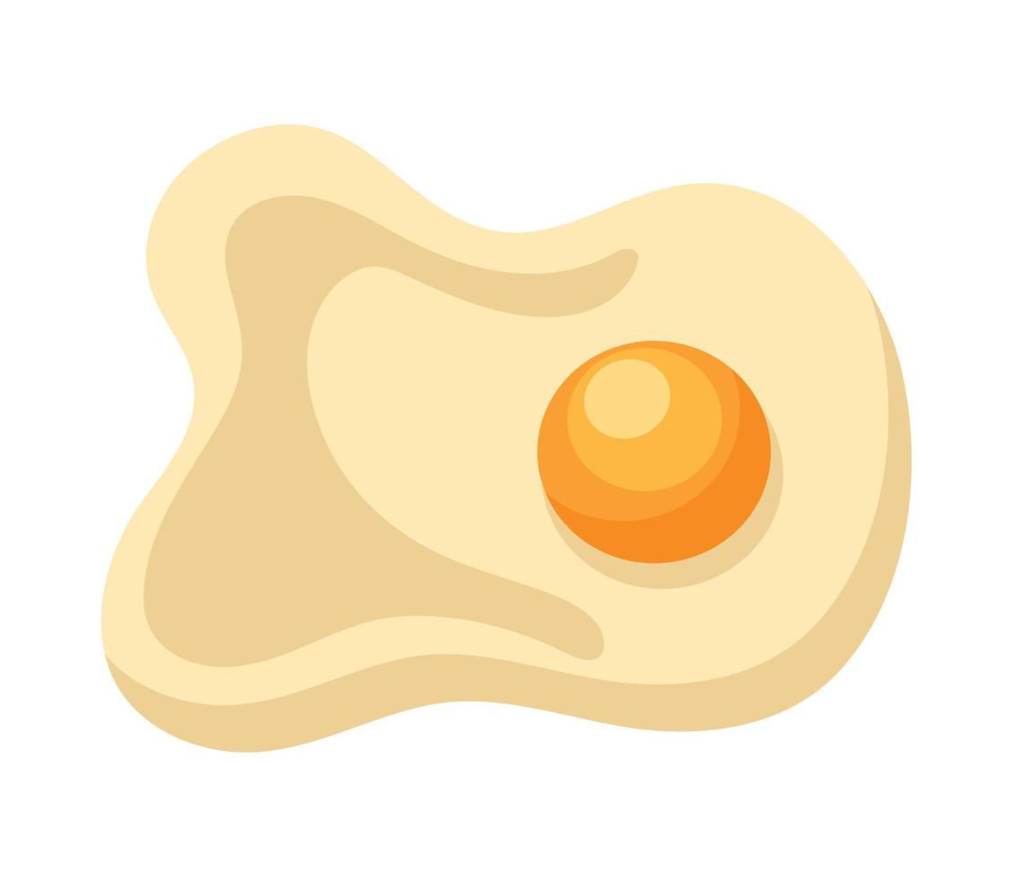 egg fried food vector