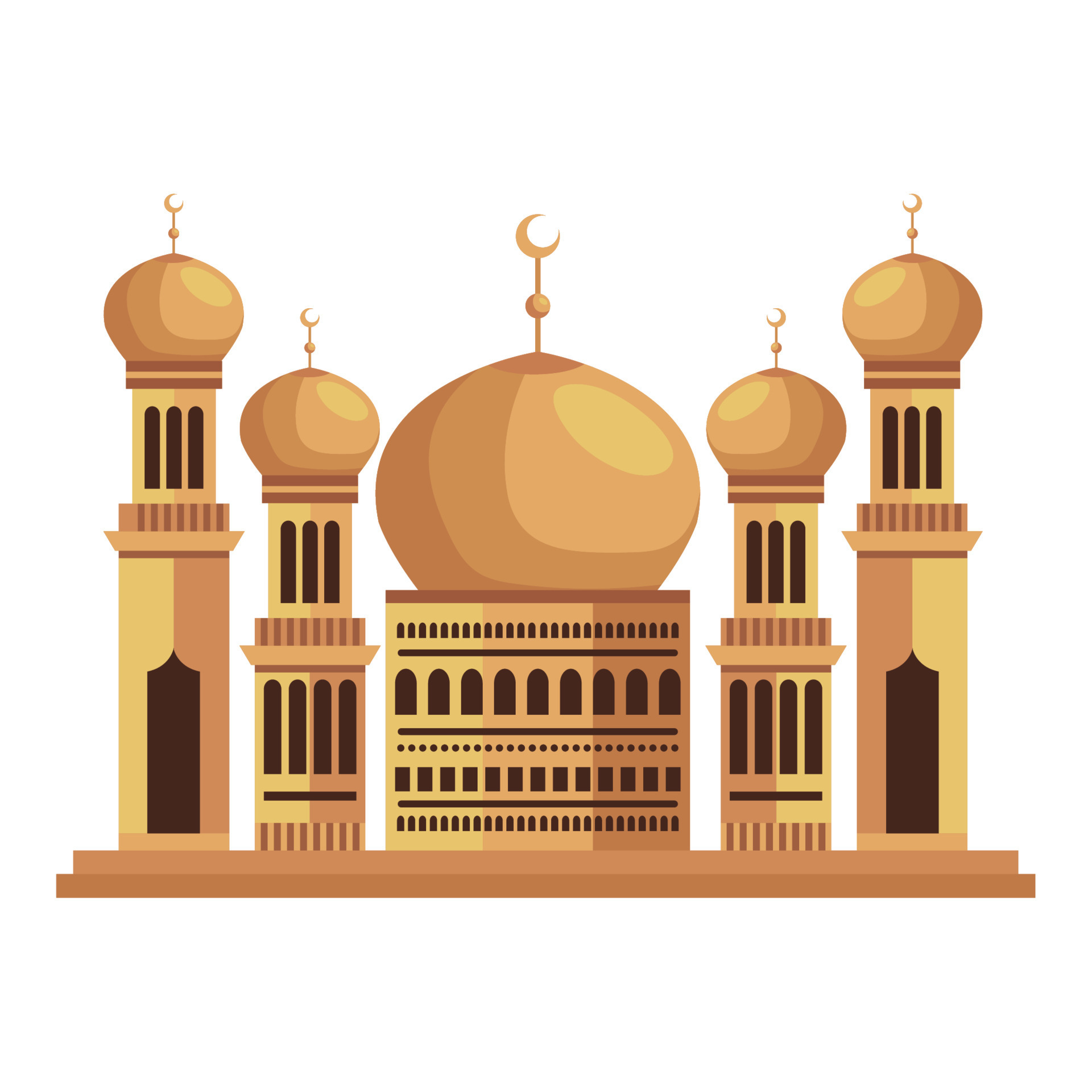 golden mosque palace 11376051 Vector Art at Vecteezy