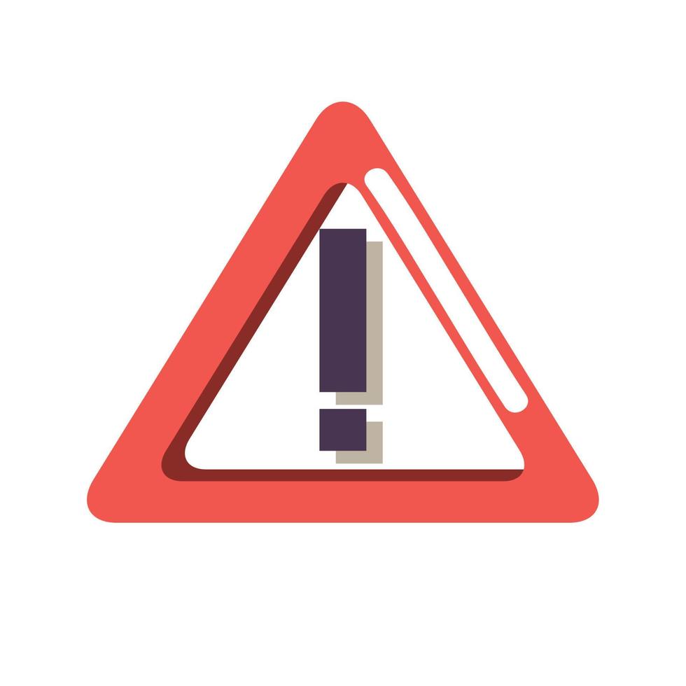 alert symbol in triangle vector