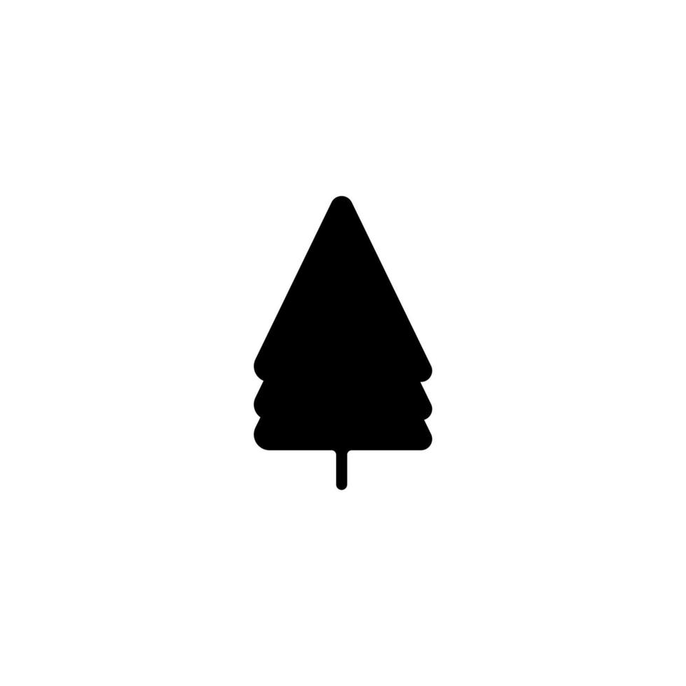 christmas fir tree icon vector