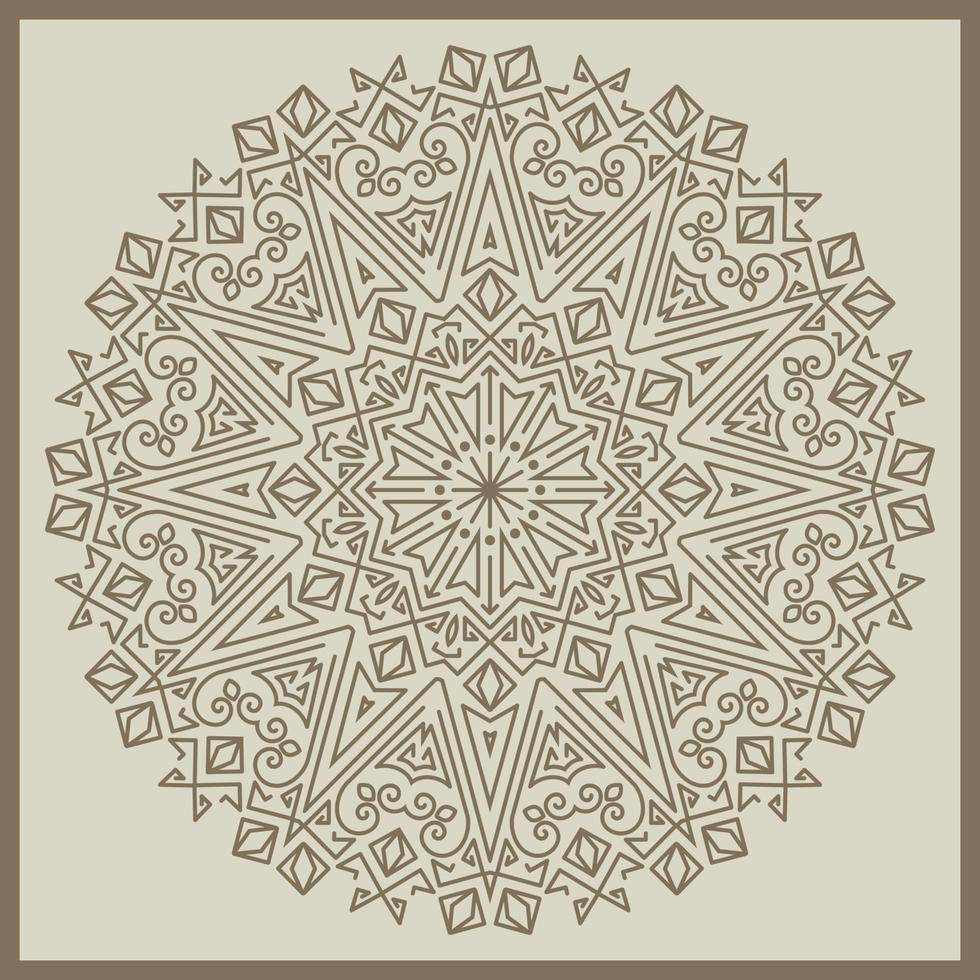 Mandala. Round colorful Ornament Pattern. Decorative elements. vector