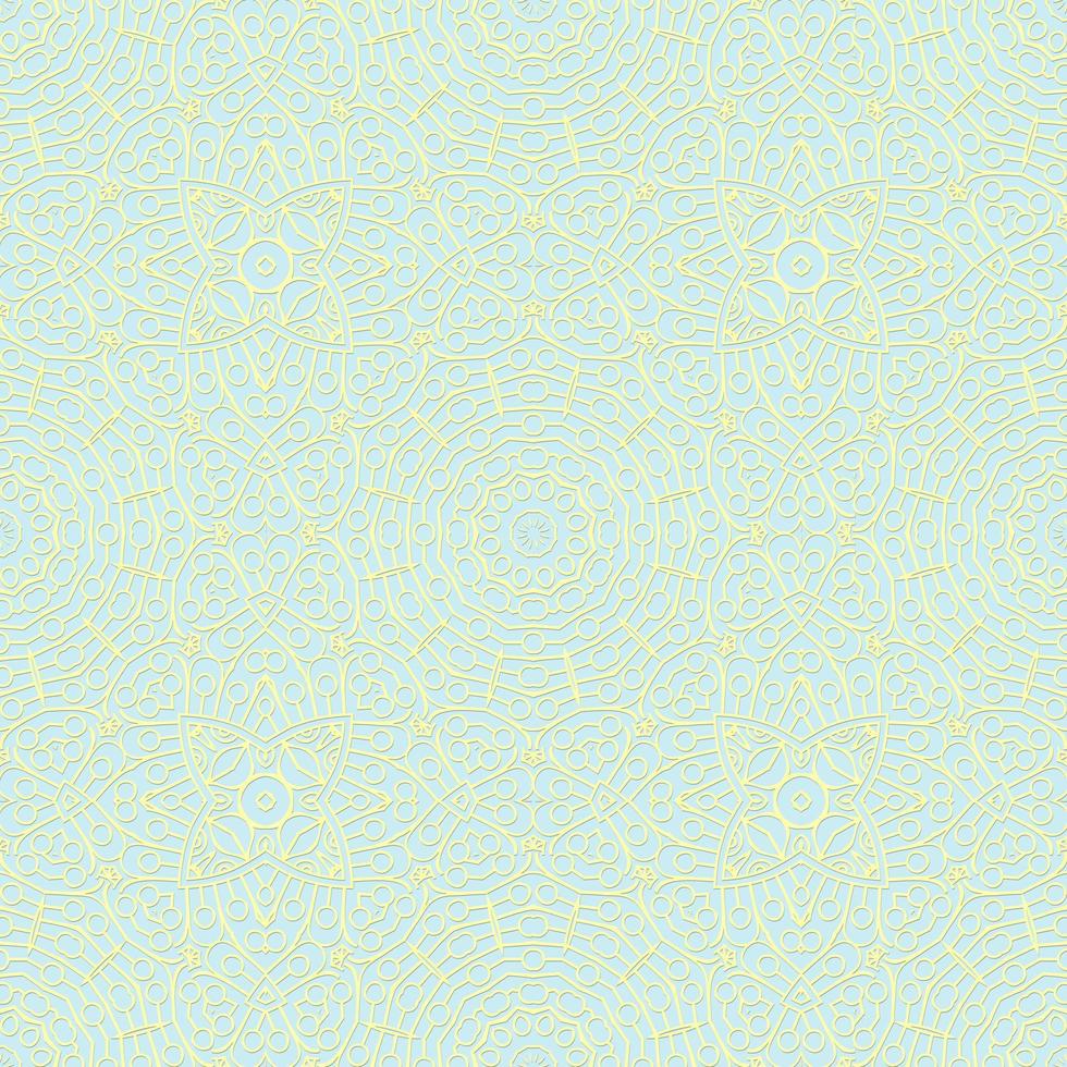 Light Color Seamless Pattern with mandala.Seamless Background design.Ornamental design.Floral pattern tiles. vector
