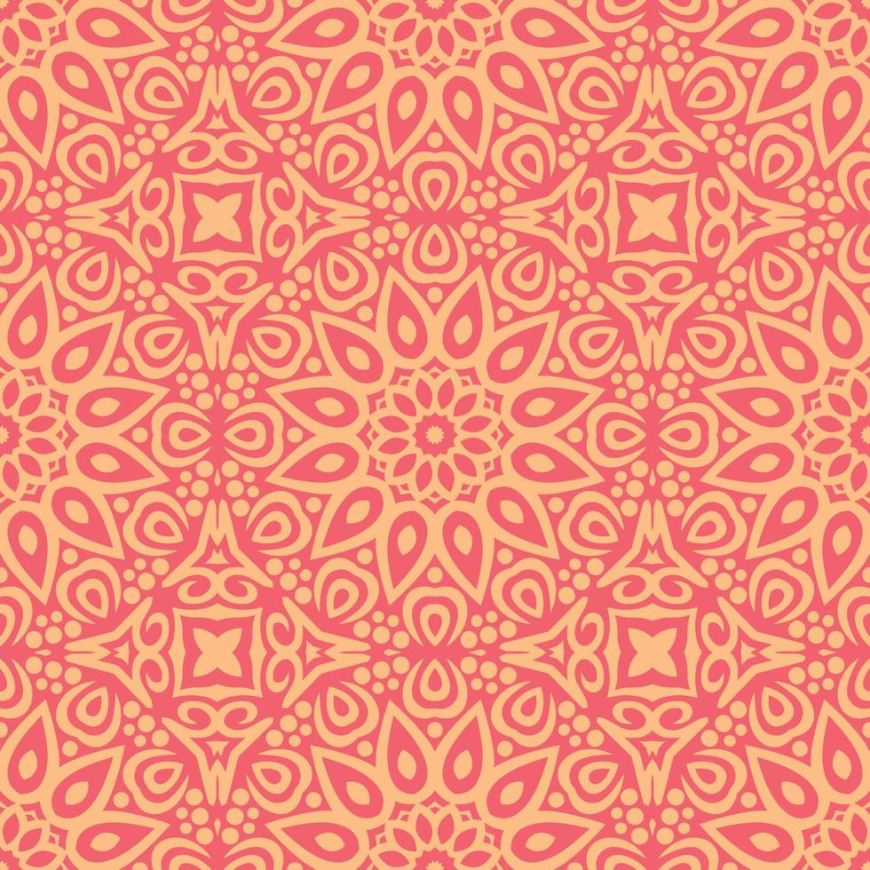 Colorful seamless mandala design.Geometrical oriental floral pattern background. vector