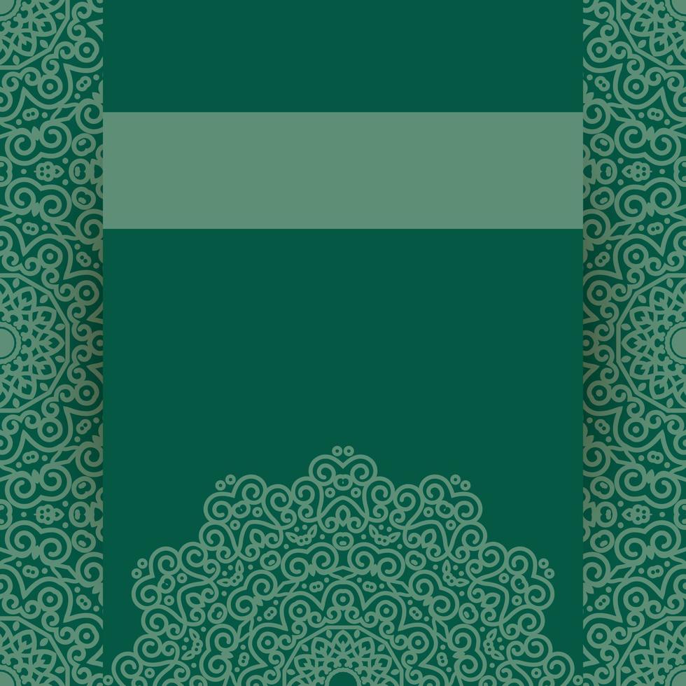 Invitation card design with mandala.Floral background decoration. vector