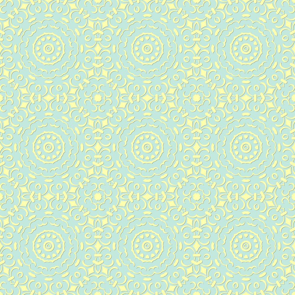 Light Color Seamless Pattern with mandala.Seamless Background design.Ornamental design.Floral pattern tiles. vector