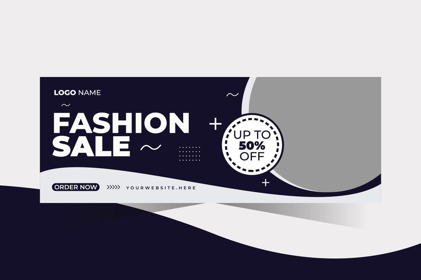 Fashion Sale Facebook Cover vector