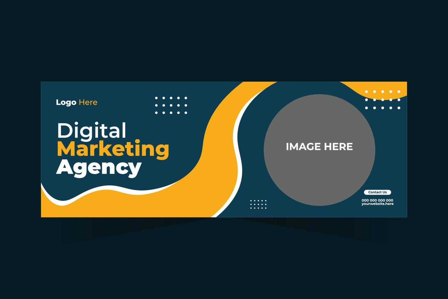Digital Marketing Facebook Cover 11376508 Vector Art at Vecteezy
