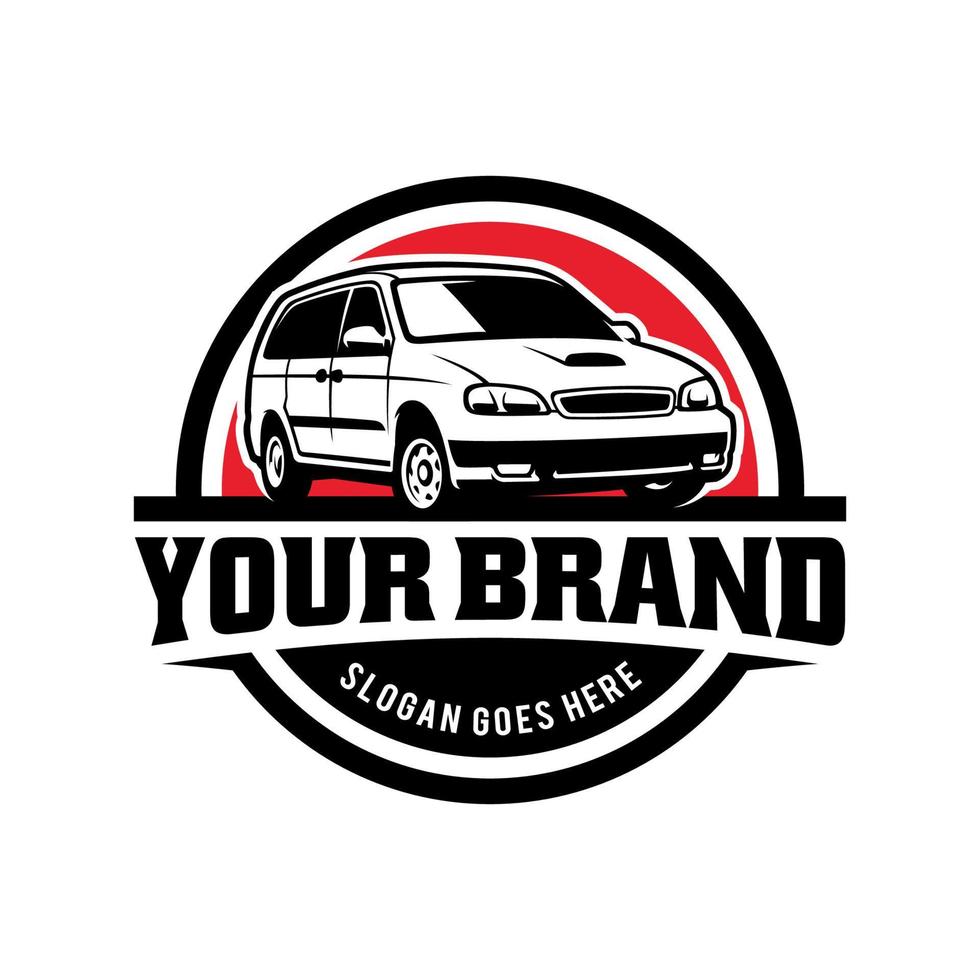 city car van car illustration logo vector