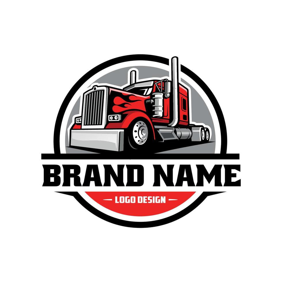 Trucking logo. Premium vector logo design isolated. Ready made logo concept