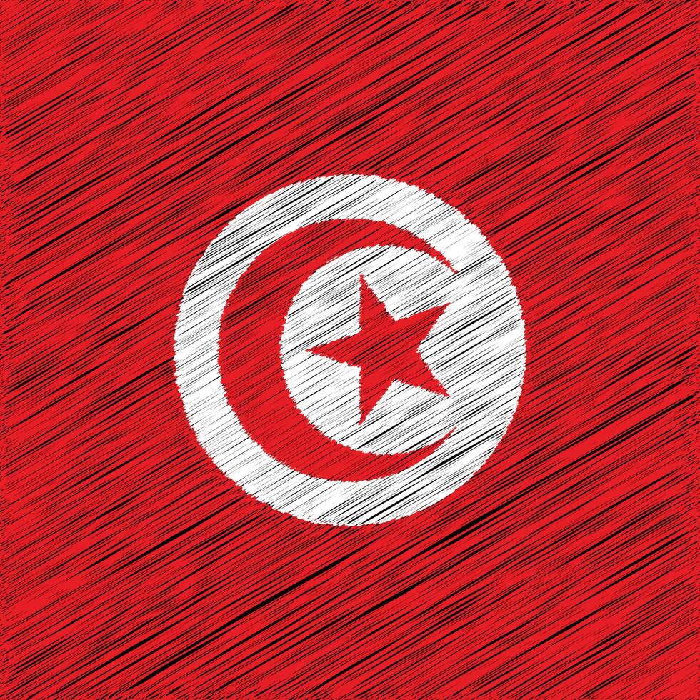 Tunisia Independence Day 20 March, Square Flag Design vector