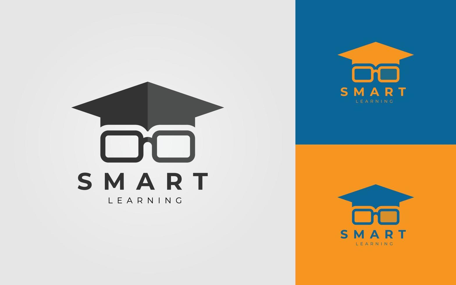 Cap And Sunglass Combination Logo Concept For Education Logo vector