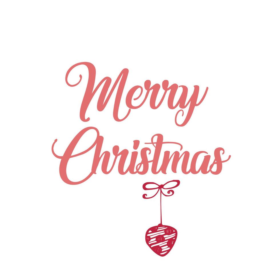 Merry Christmas Typography Design vector