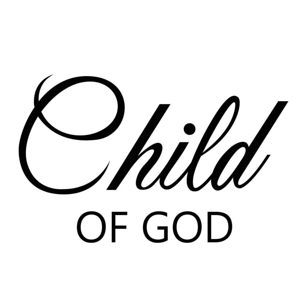 Christian Calligraphy for print vector