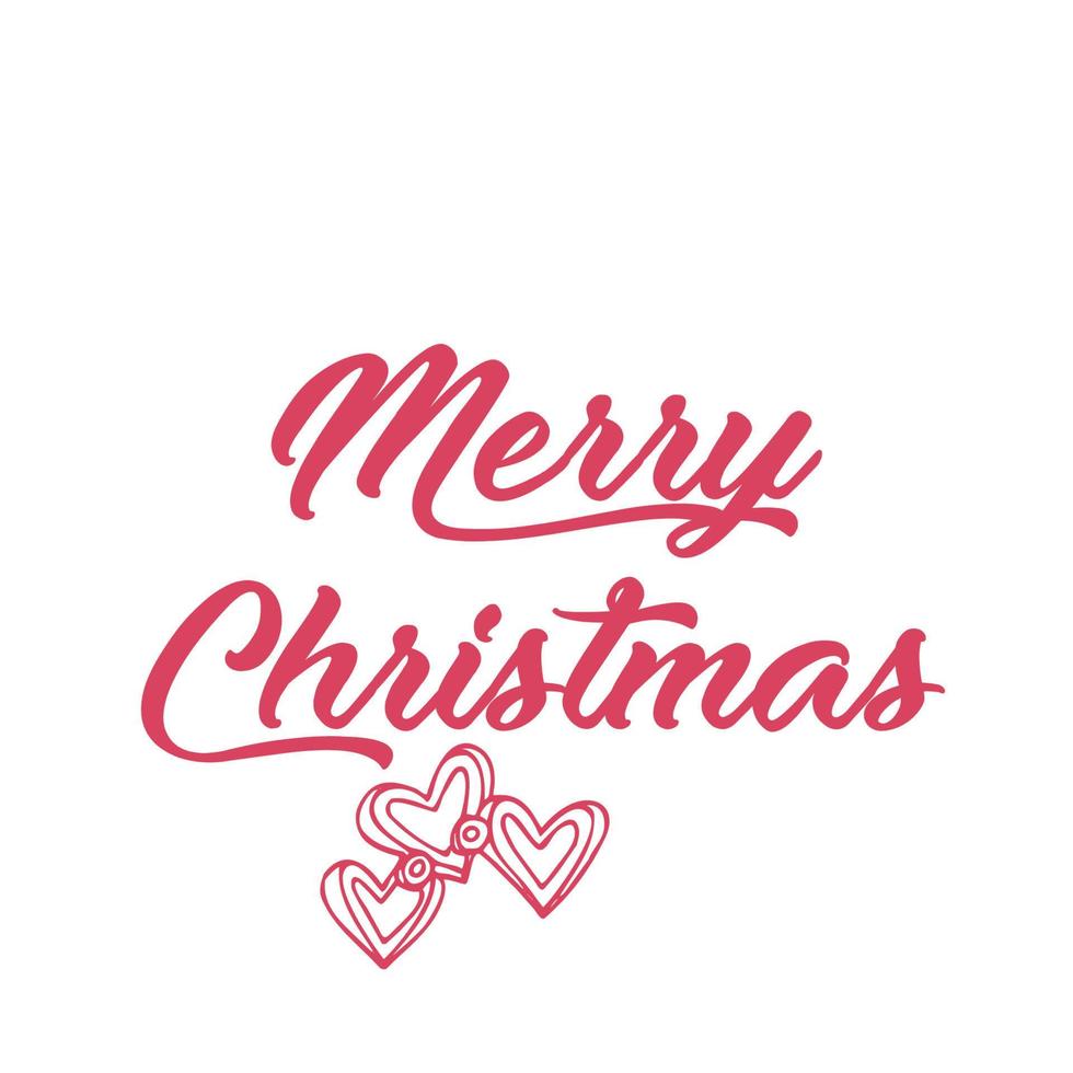 Merry Christmas Typography Design vector