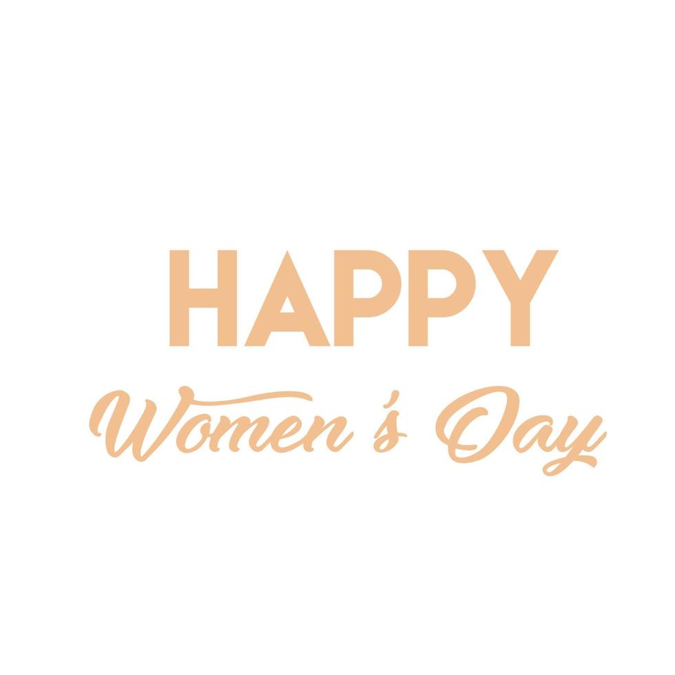 Womens Day Special Quote vector