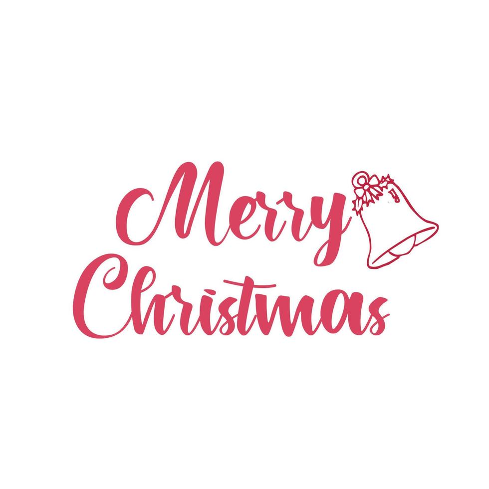 Merry Christmas Typography Design vector