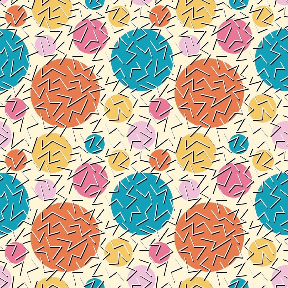 Abstract seamless geometric shapes pattern vector