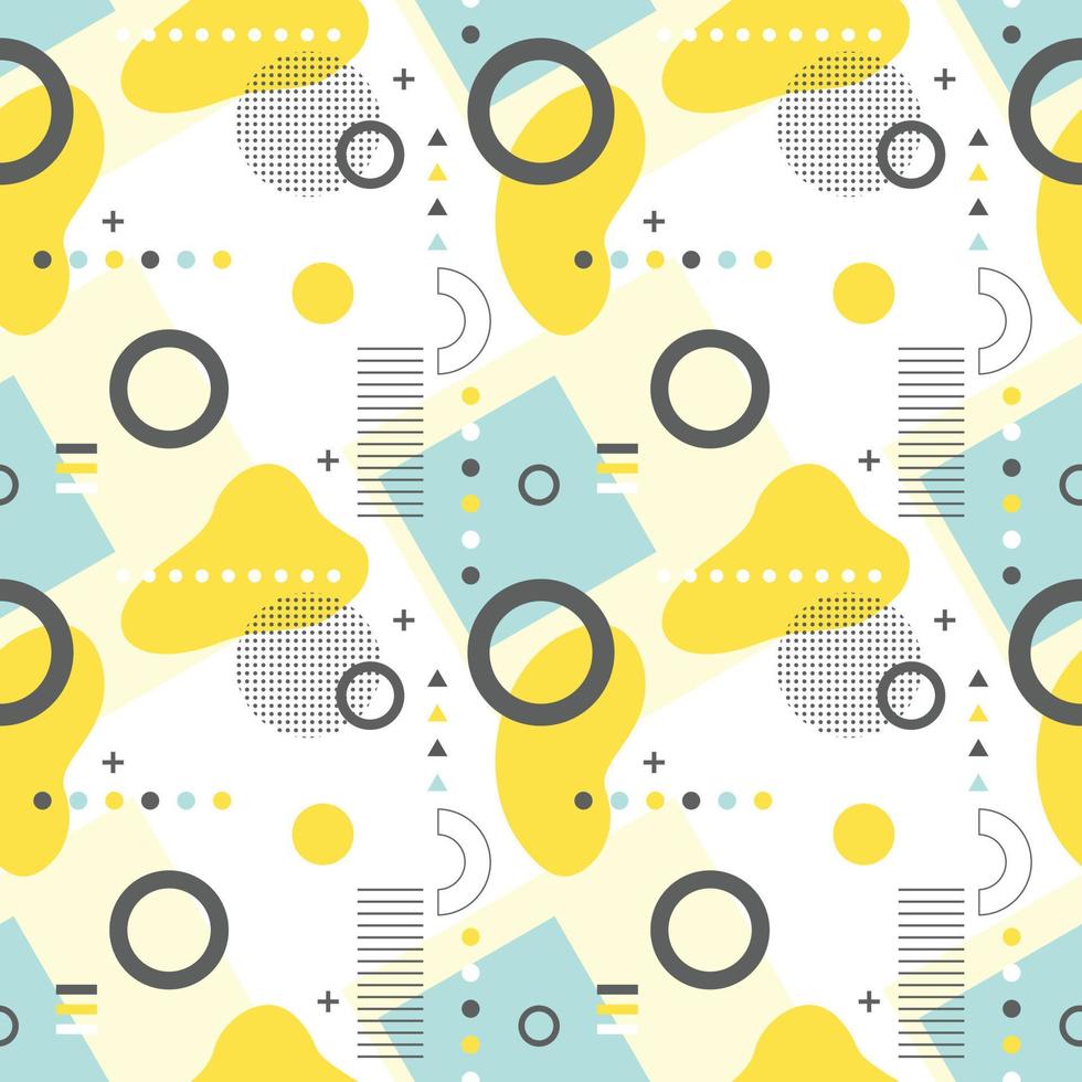 Abstract seamless geometric shapes pattern vector