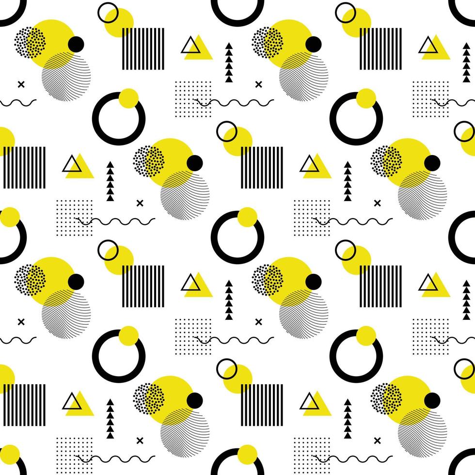 patrón de formas geométricas abstractas sin fisuras vector