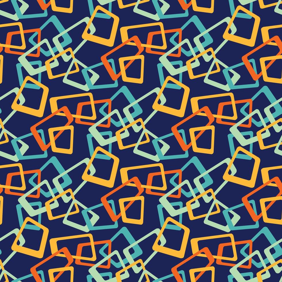 Abstract seamless retro shapes pattern vector