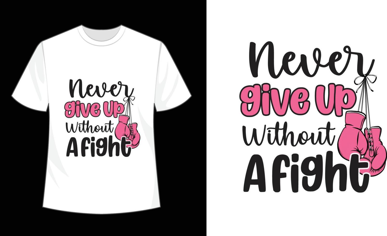 Breast cancer awareness t-shirt vector