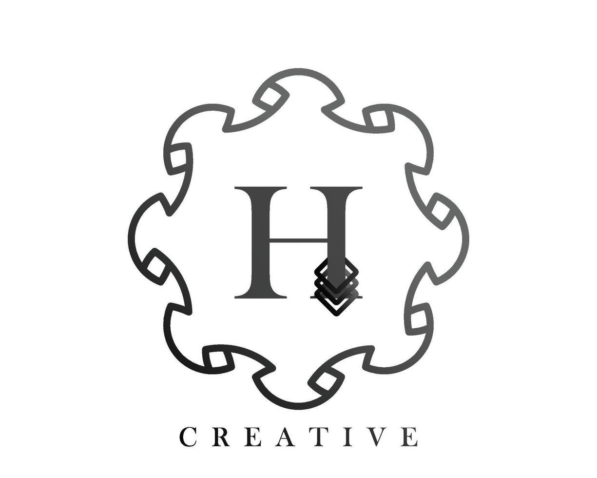 Luxury logo template design with a combination of squares in the alphabet F vector