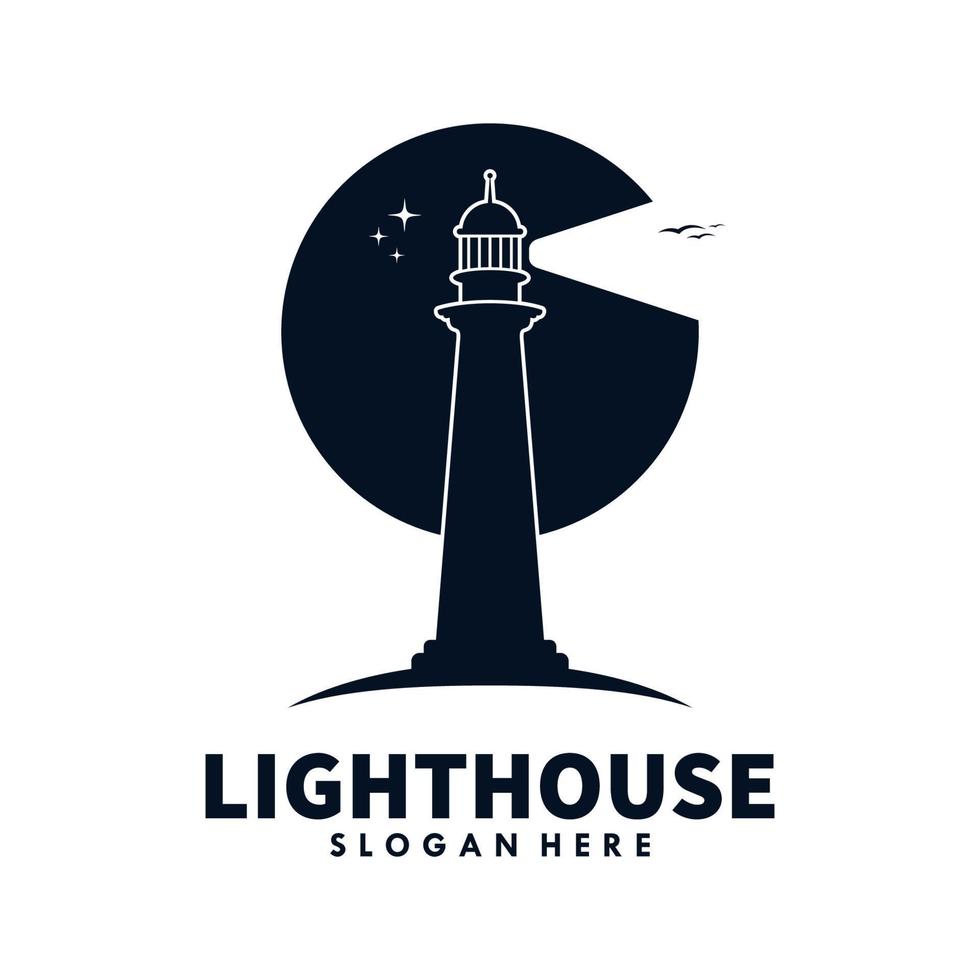 Lighthouse Logo Template design Premium Vector