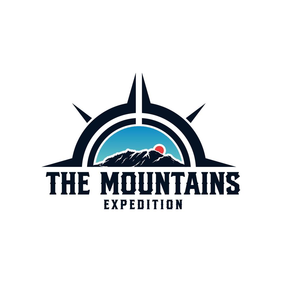 vector mountain and outdoor adventures logo