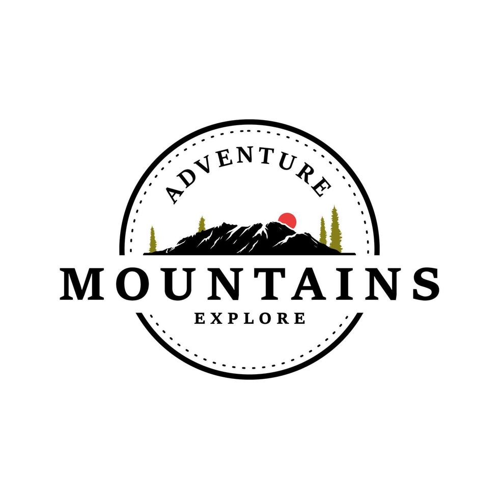 vector mountain and outdoor adventures logo