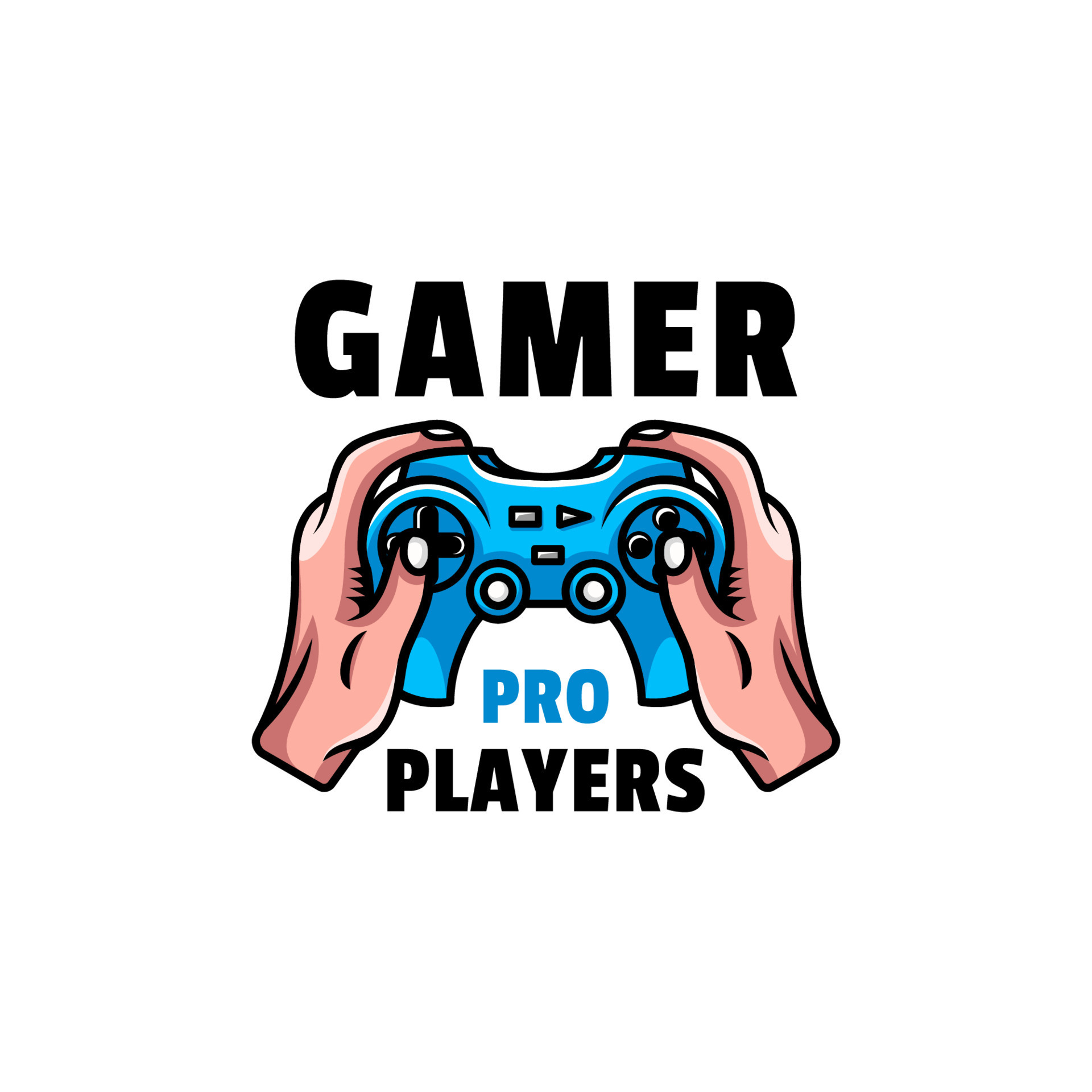 Gaming Logo Gamer Vector Design Images, Pro Gamer Gaming Logo